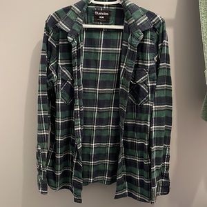 Bluenotes green plaid shirt